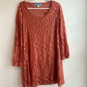 long sleeve dress/ loose fit/ flare sleeves